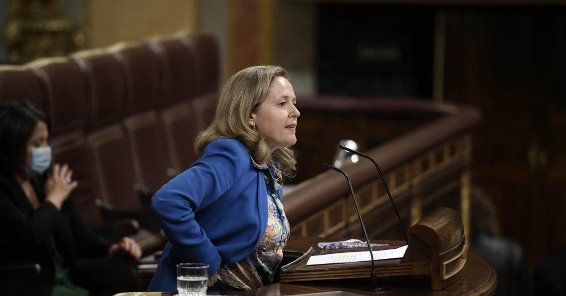 La vicepresidenta de Asuntos Económicos, Nadia Calviño