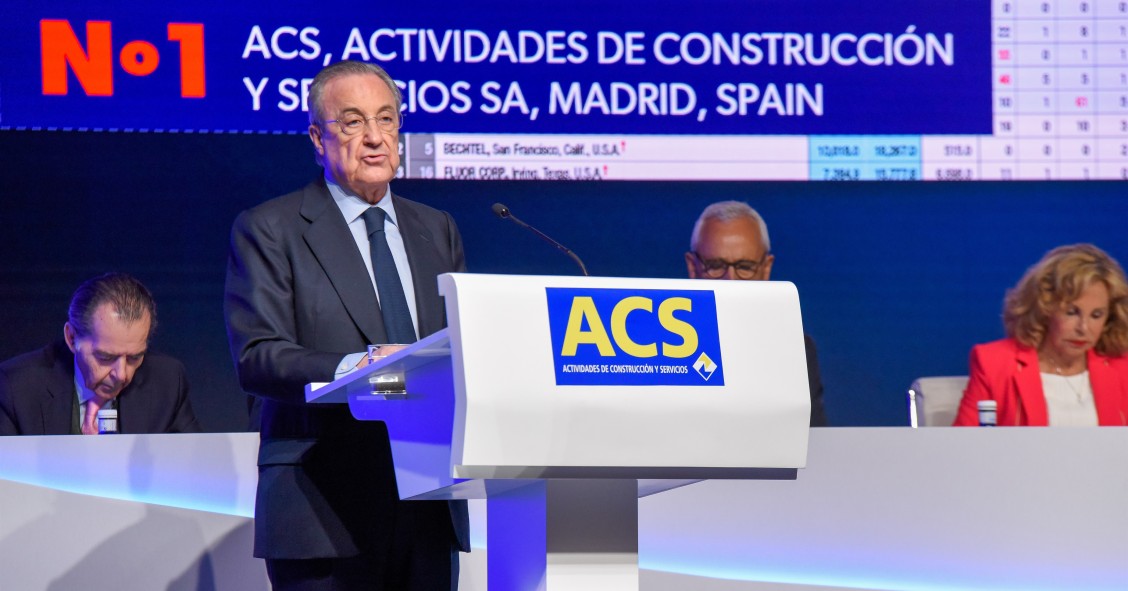Archivo - El presidente de ACS, Florentino Pérez