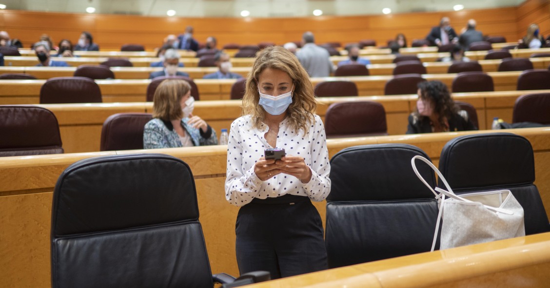 La ministra de Transportes, Movilidad y Agenda Urbana, Raquel Sánchez