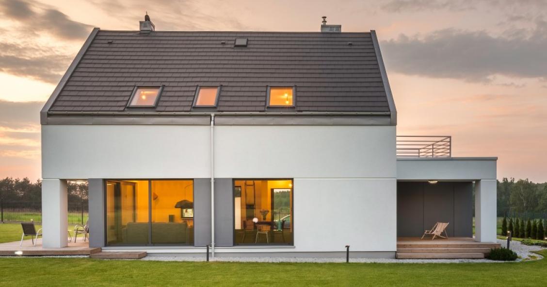 Exterior de una casa prefabricada de AK MODULAR