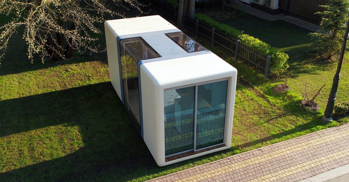 Esta minicasa prefabricada con ruedas construida con una impresora 3D se vende lista para usar
