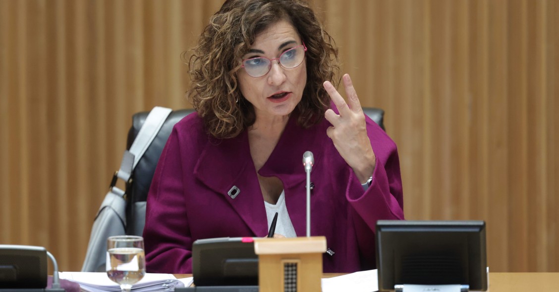 La ministra de Hacienda y Función Pública, María Jesús Montero, en el Congreso