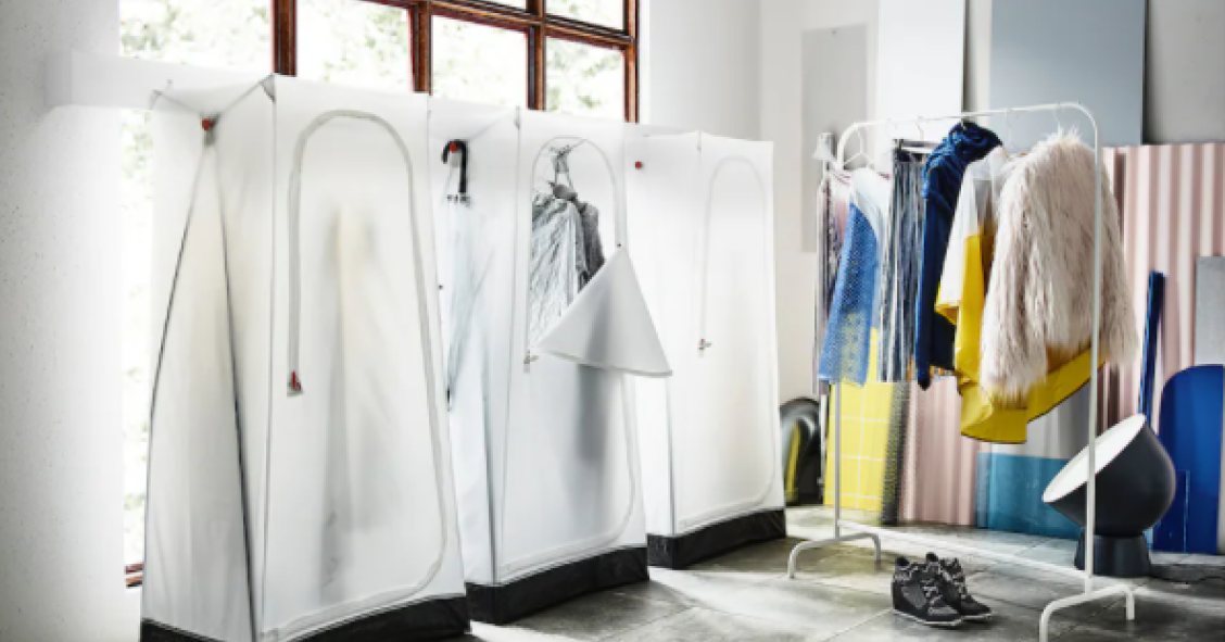 El armario de tela de Ikea de 15 euros que puedes enrollar y llevar donde quieras