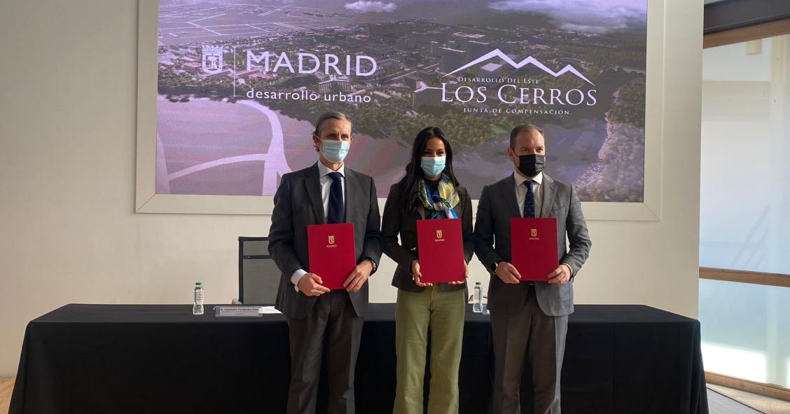 Acto de la firma del Convenio Urbanístico de Gestión de Los Cerros
