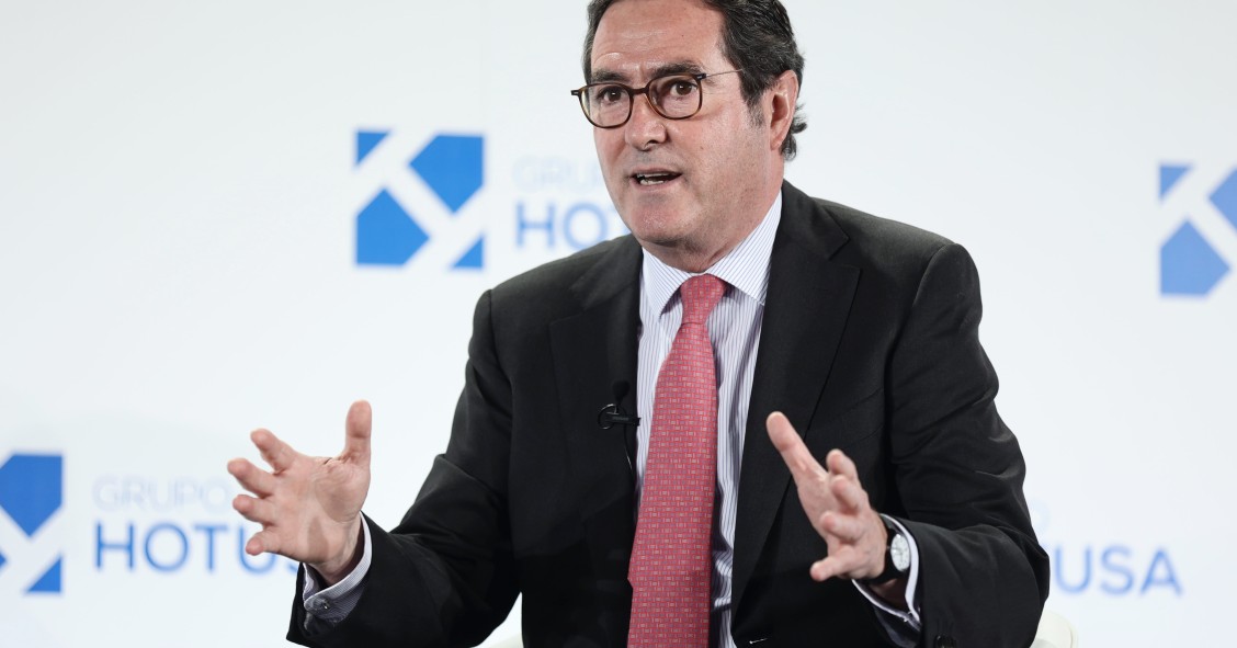 El presidente de la CEOE, Antonio Garamendi