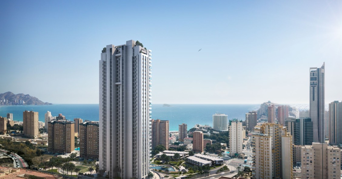 Así son los últimos pisos en venta de Benidorm Beach, el quinto rascacielos más alto de la ciudad
