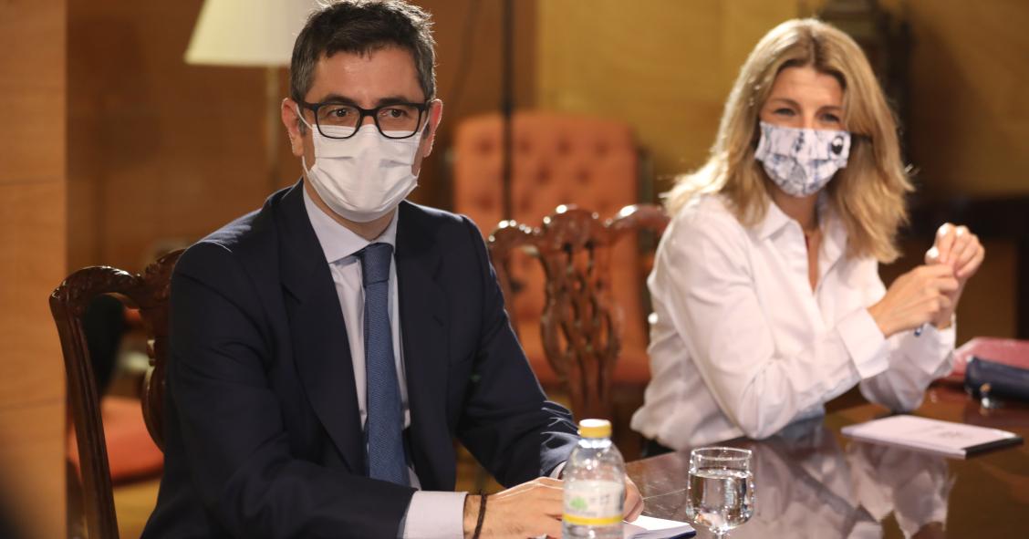 El ministro de la Presidencia, Félix Bolaños