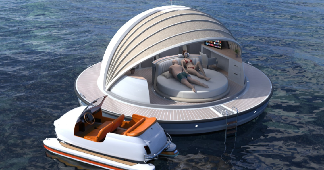 Suites de lujo flotantes que funcionan al 100% con energías sostenibles