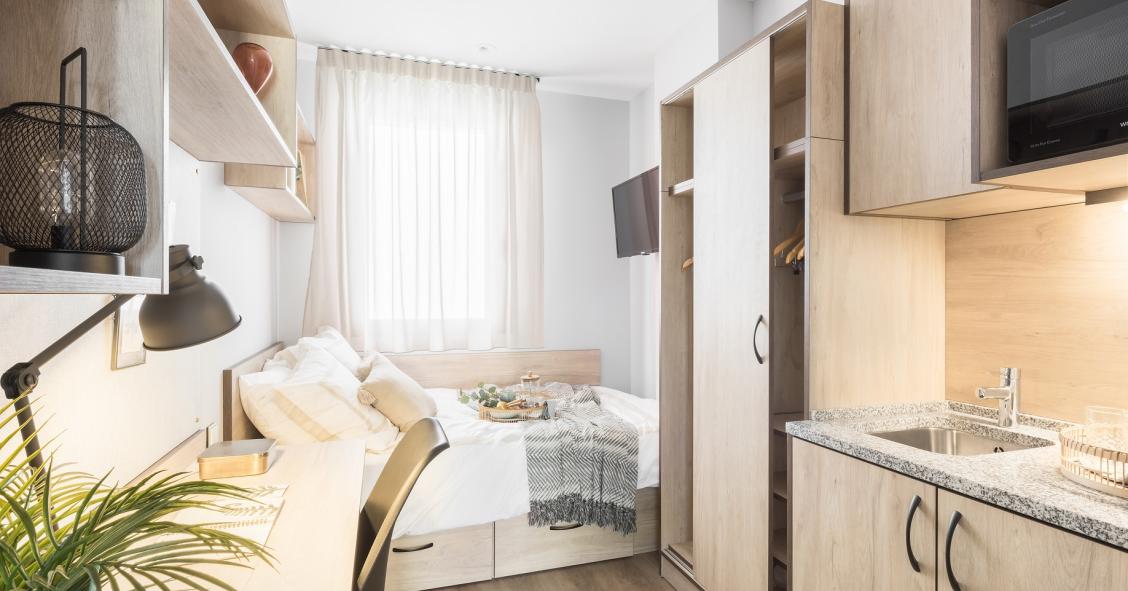 Así es la nueva residencia de estudiantes de Zaragoza: 200 plazas desde 410 euros al mes