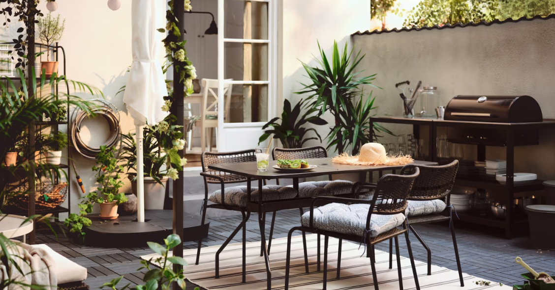 Cómo amueblar un jardín con muebles de Ikea