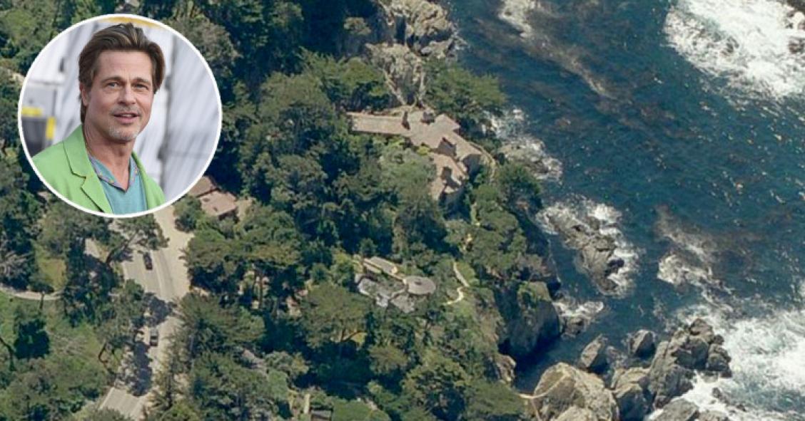 Brad Pitt compra una casa de piedra en un acantilado de California por 40 millones de dólares