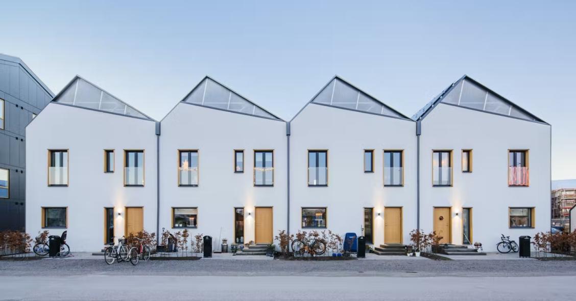 Unas casas de diseño en Suecia que generan más energía de la que consumen