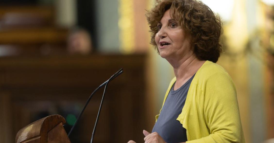 Pilar Garrido, del Grupo Parlamentario Confederal de Unidas Podemos-En Comú Podem-Galicia en Común
