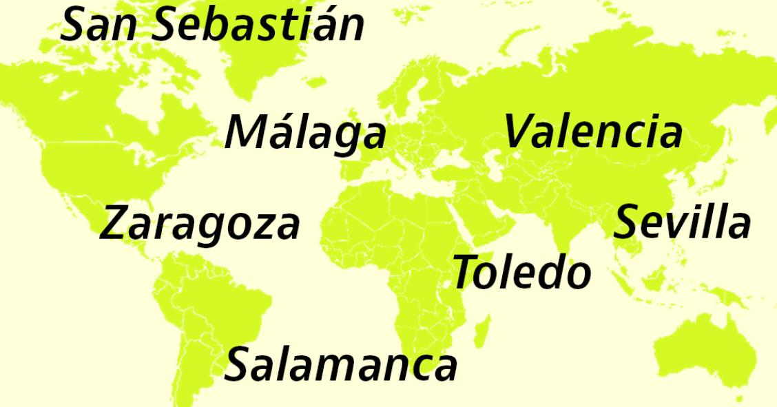 Las 7 ciudades españolas más repetidas en el mundo y dónde se encuentran