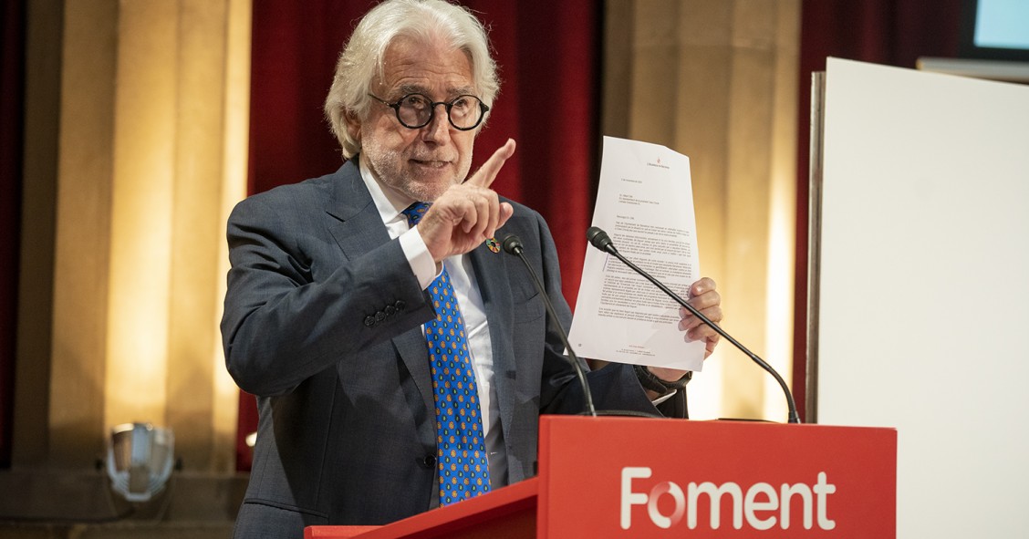 El presidente de Foment del Treball, Josep Sánchez Llibre