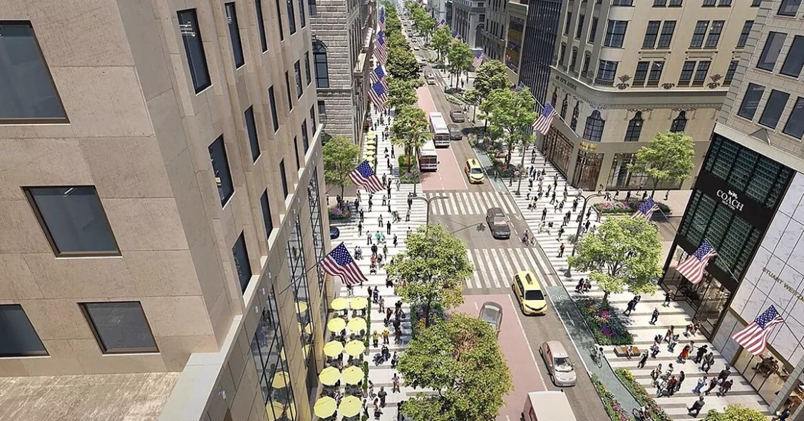 Render de cómo quedará la Quinta Avenida