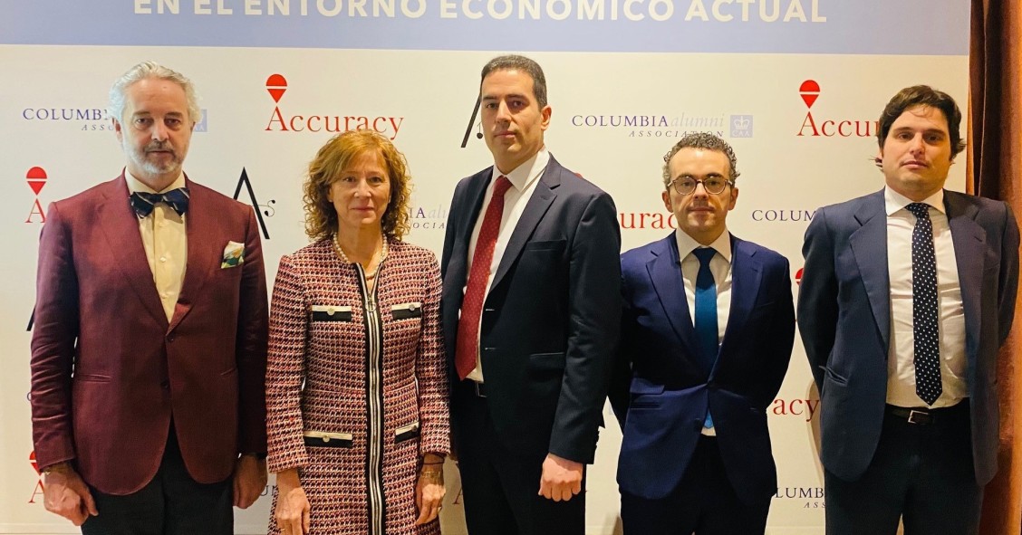 Margarita Delgado, subgobernadora del Banco de España, en el coloquio organizado por Columbia Alumni Association Spain.