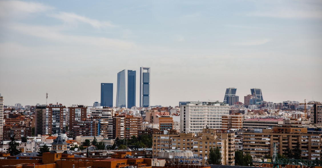 Archivo - Vista panorámica de Madrid.
