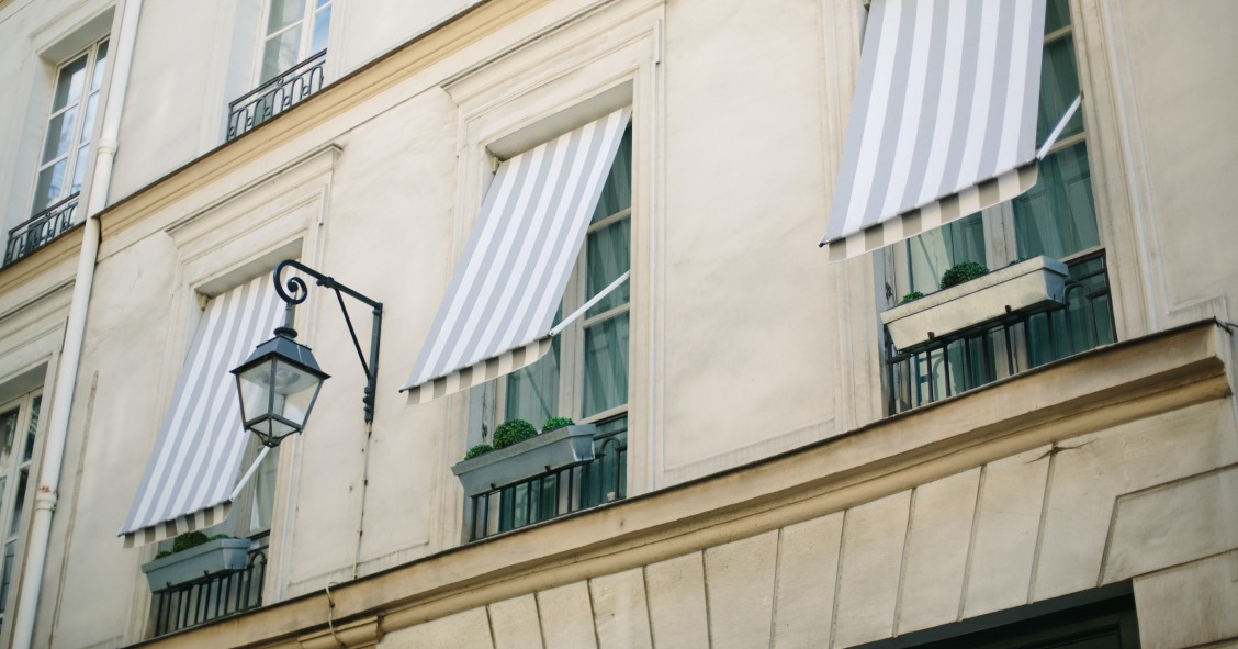 Toldo en un piso alquilado