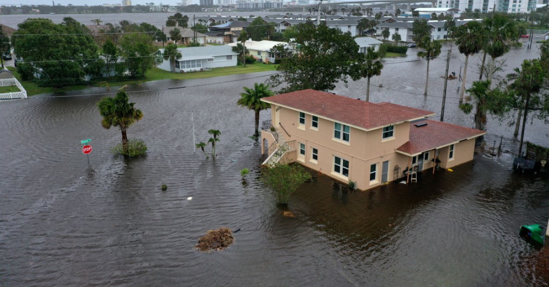 Inundaciones en Florida por la tormenta tropical Nicole en noviembre de 2022