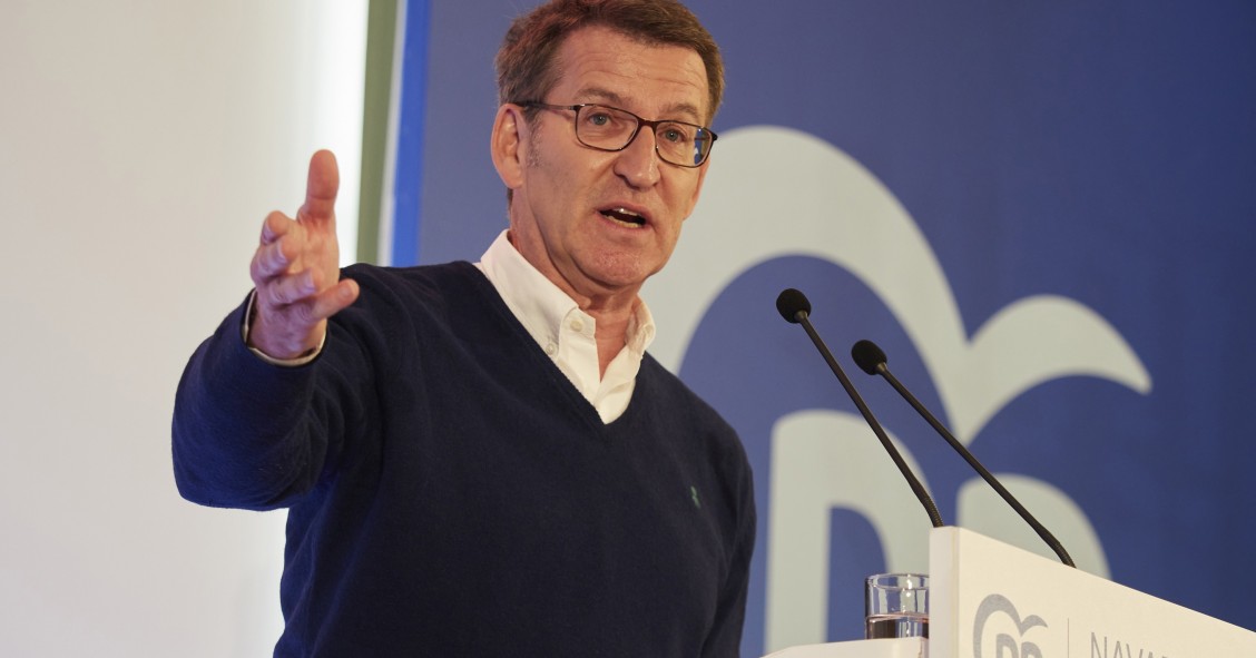 El presidente del Partido Popular, Alberto Núñez Feijóo.