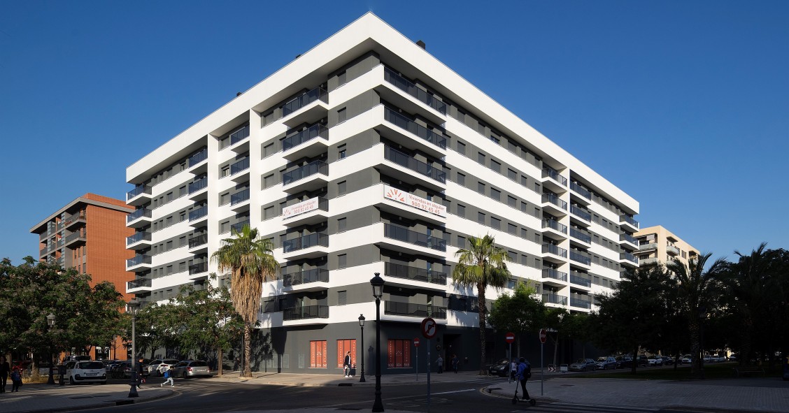 El edificio del Residencial Mistral (Valencia) entregado por Aedas Homes a Vivia (Grupo Lar-Primonial)