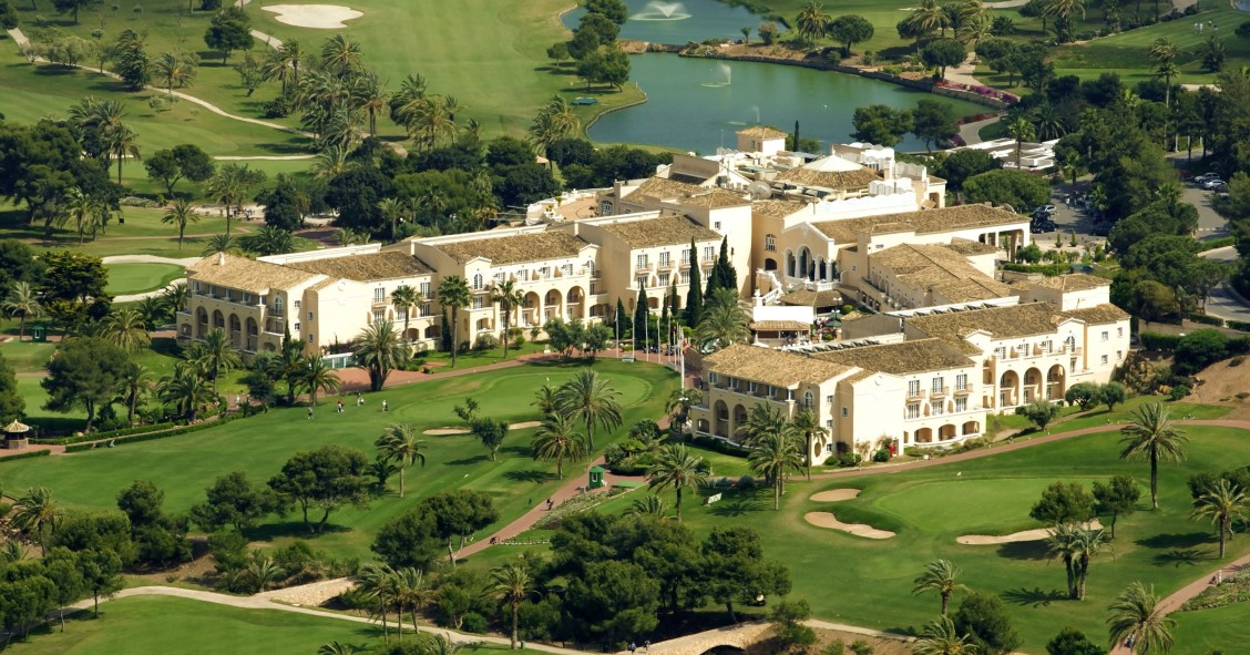 Imagen aérea del Grand Hyatt La Manga Club Golf & Spa.