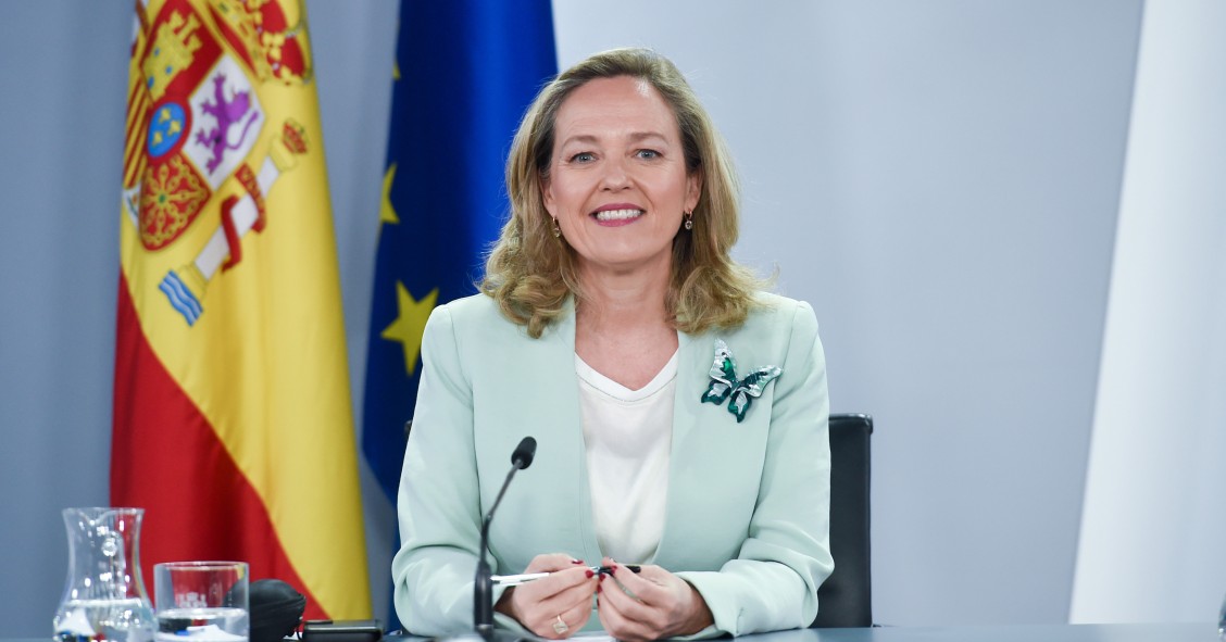 La vicepresidenta primera y ministra de Asuntos Económicos y Transformación Digital del Gobierno de España, Nadia Calviño.