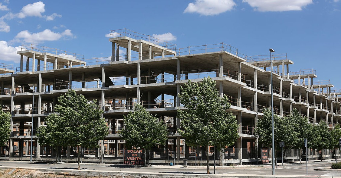 Viviendas sin terminar durante la crisis de 2008