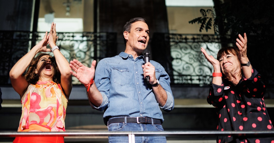 El presidente del Gobierno de España y secretario general del PSOE, Pedro Sánchez