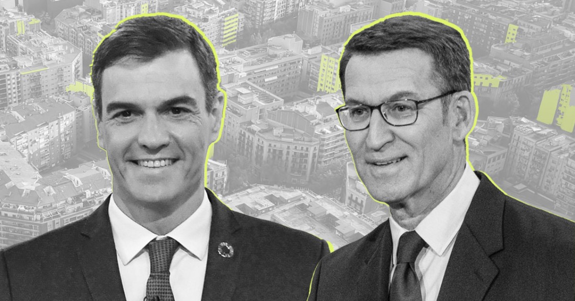 Pedro Sánchez y Alberto Núñez Feijóo