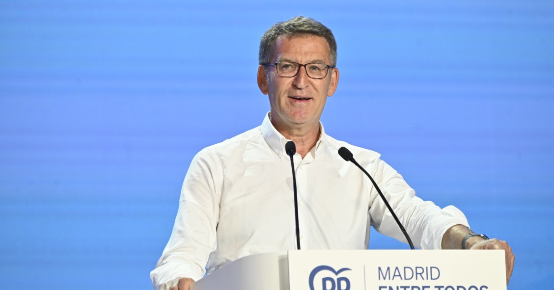 Alberto Nuñez Feijóo, presidente del PP y candidato en el 23J