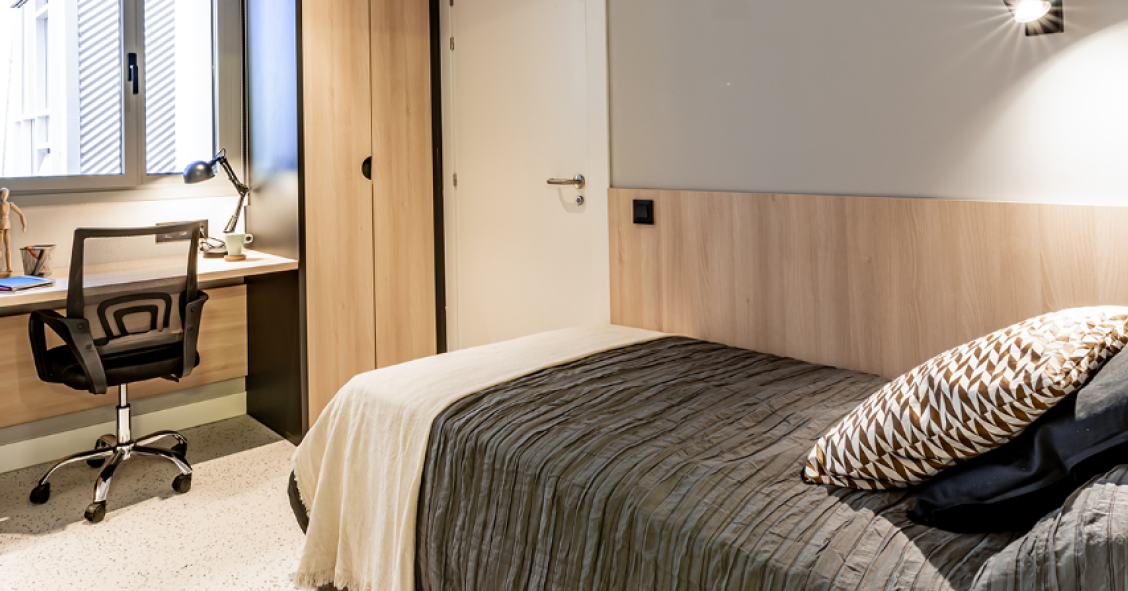 Habitación residencia de estudiantes Madrid