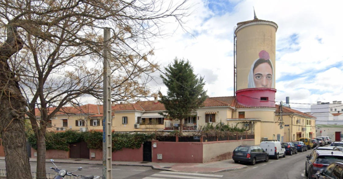 Antiguo depósito de agua La Chulapa en la Colonia Tercio y Terol (Carabanchel)