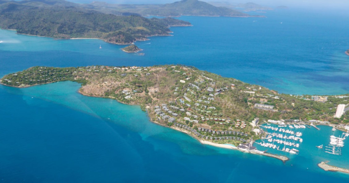 Vista aérea de Hamilton Island