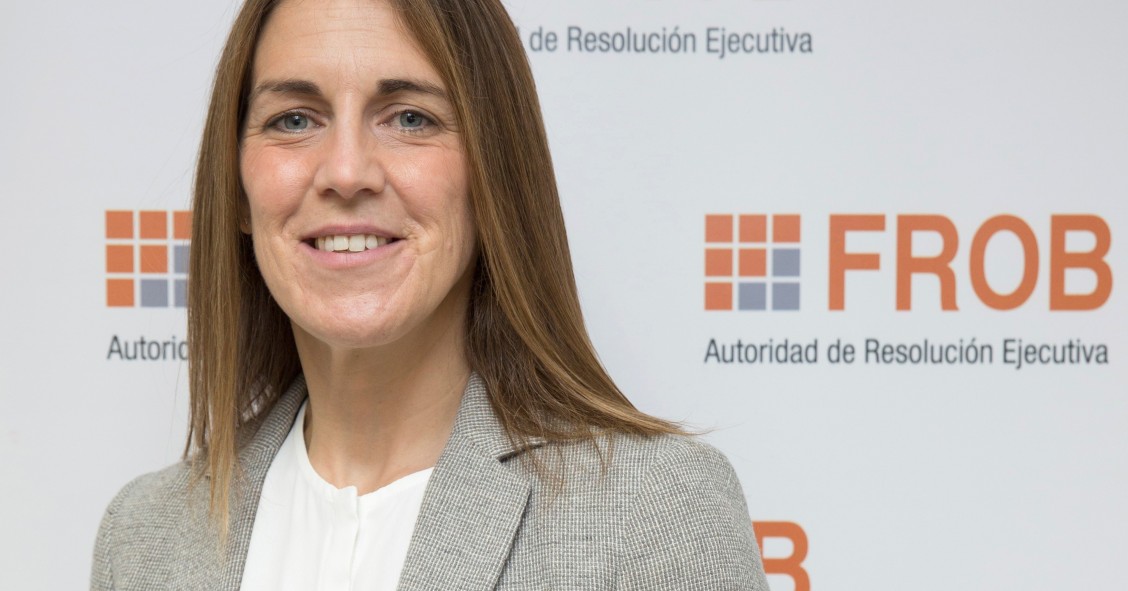 Archivo - La presidenta del FROB, Paula Conthe.