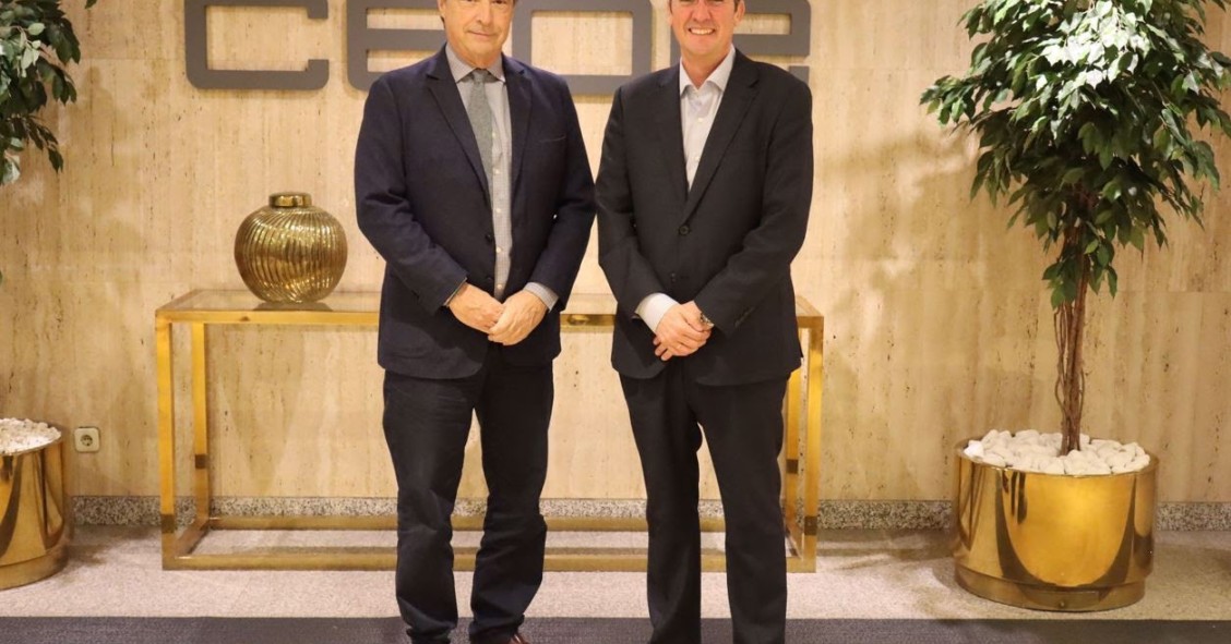 José Alberto González Ruiz, secretario general de la CEOE y Antonio Carroza, presidente de Alquiler Seguro