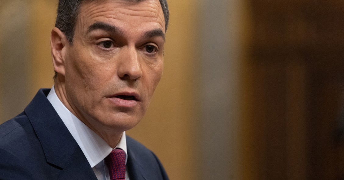El presidente del Gobierno, Pedro Sánchez, interviene durante un pleno en el Congreso de los Diputados, a 20 de diciembre de 2023, en Madrid (España).