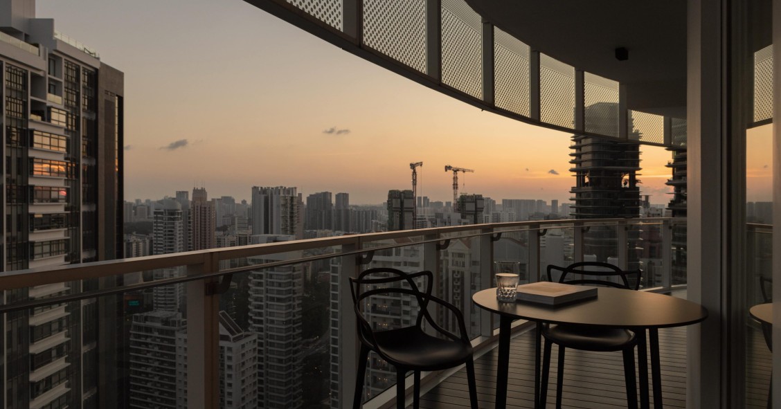 Terraza con vistas a la ciudad