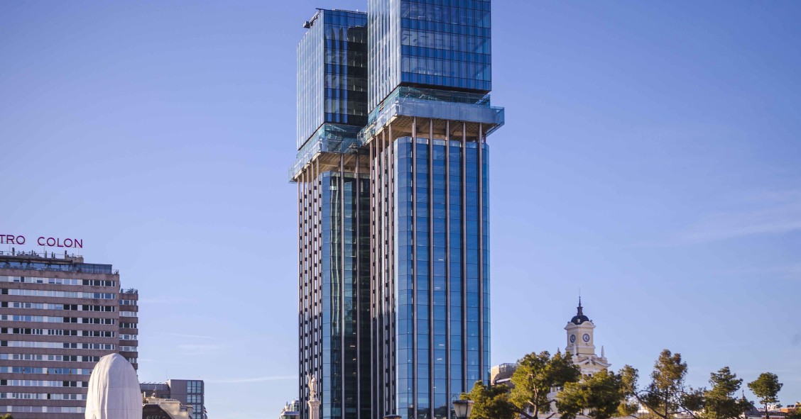 Archivo - Torres Colón, en Madrid