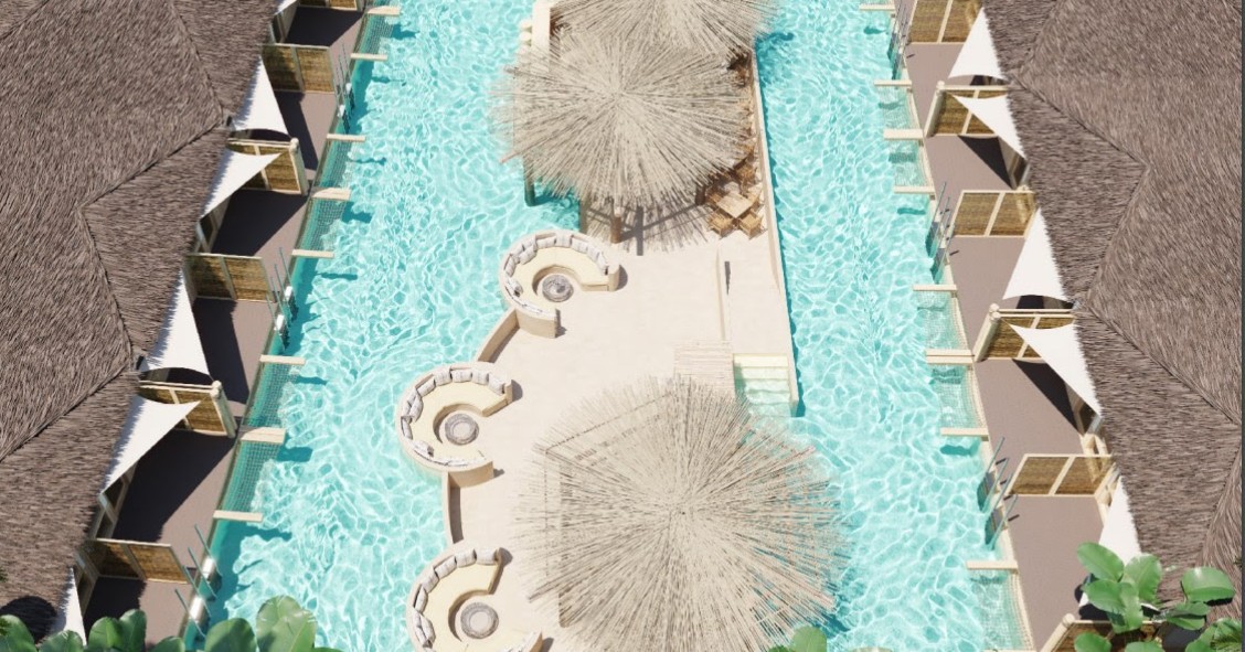 Una de las zonas de agua que tendrá el nuevo resort en Benidorm