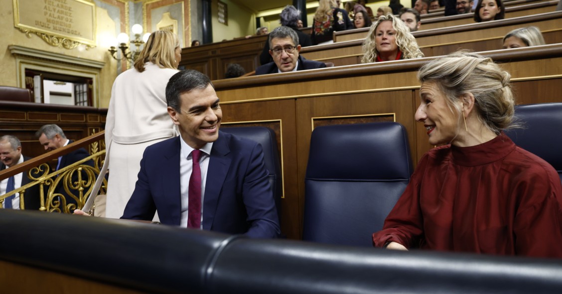 Pedro Sánchez y Yolanda Díaz