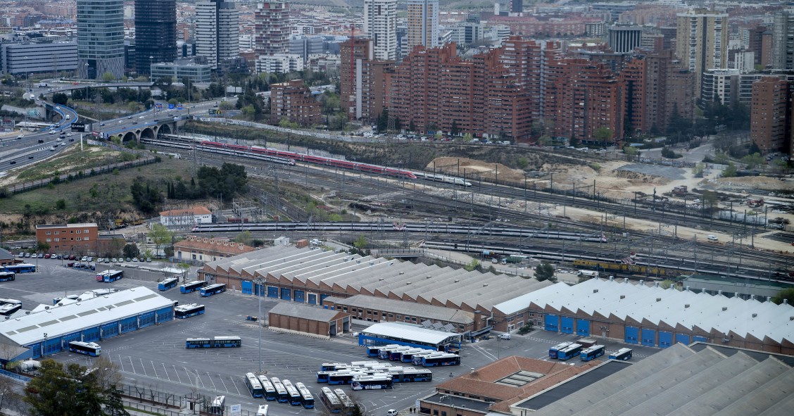 Vista general del lugar donde se situará el Centro de Negocios de Madrid Nuevo Norte (MNN), a 24 de marzo de 2023, en Madrid (España).