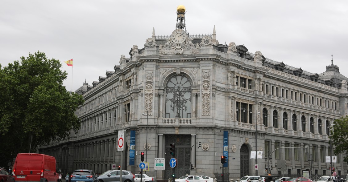 Archivo - Sede del Banco de España. 