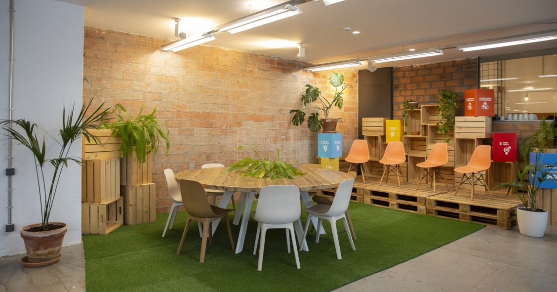 Coworking de Impact Hub en Barcelona