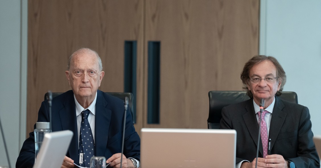 El presidente de Colonial, Juan José Brugera, y el consejero delegado, Pere Viñolas.