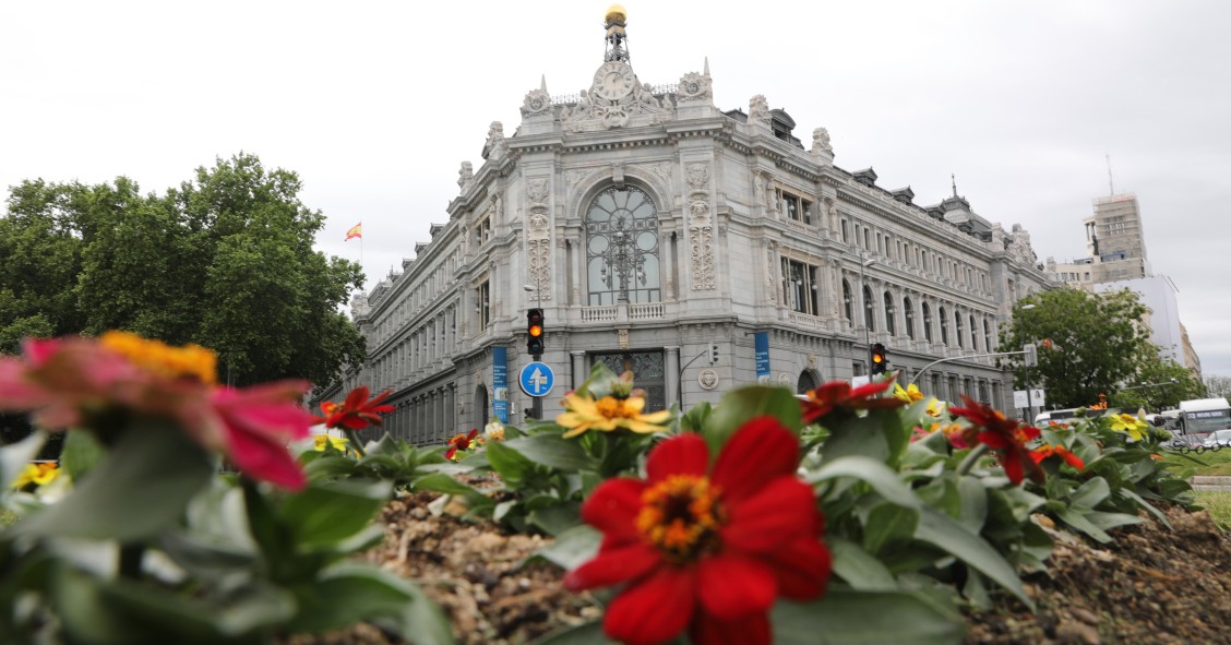 Archivo - Sede del Banco de España el día que ha publicado su informe anual, a 13 de mayo de 2021, en Madrid (España).