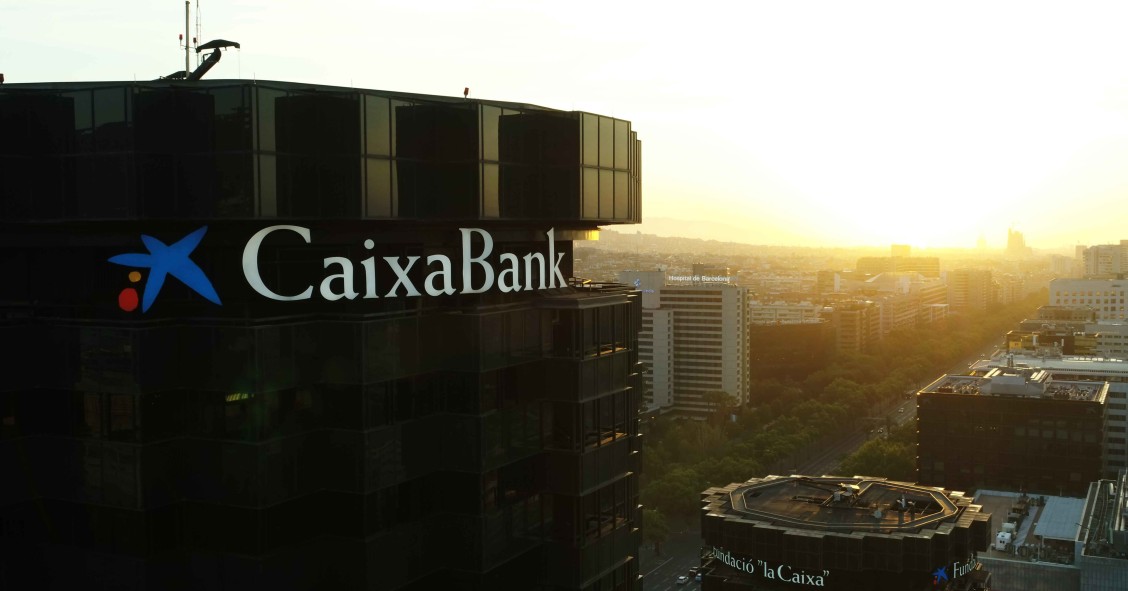 Archivo - Sede corporativa de CaixaBank en Barcelona