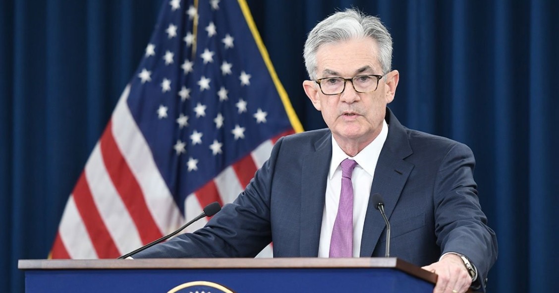 Archivo - El presidente de la Reserva Federal de Estados Unidos, Jerome Powell, en la rueda de prensa posterior a la reunión de política monetaria del organismo celebrada el 19 de junio de 2019.