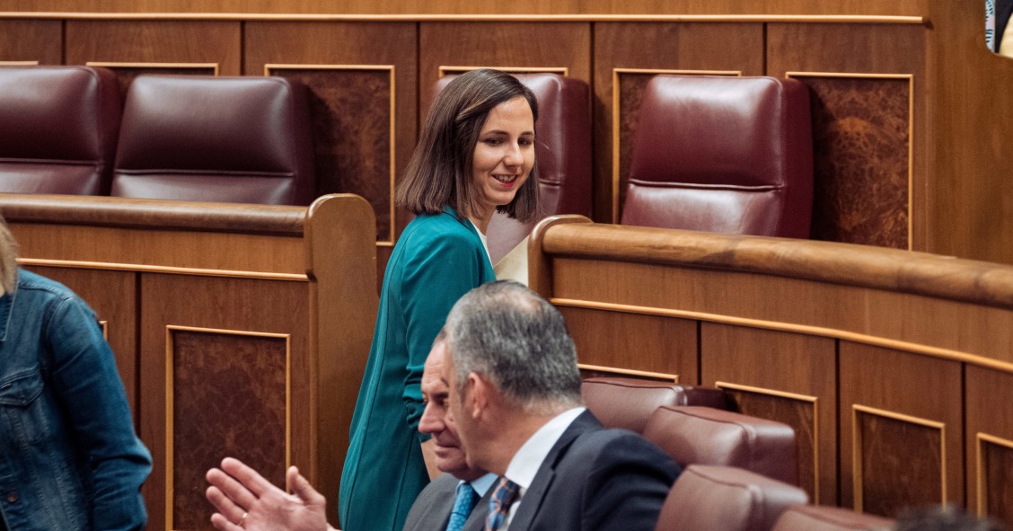 La secretaria general de Podemos, Ione Belarra.